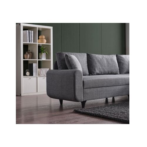 Atelier Del Sofa Ugaona sofa na razvlačenje Flavia, 230x72x125 cm, Siva Slike