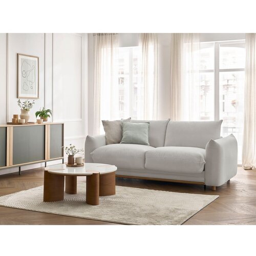 Bobochic Paris Svijetlo siva sklopiva sofa 214 cm Ernest &amp;ndash; Slike
