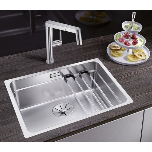 Blanco sudoper ETAGON 500-IF InFino INOX 18/10, pribor inox nosači, bez dalj. upr. Slike