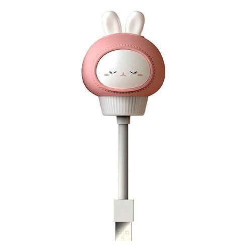  Noćna lampa za dečiju sobu Zeka, USB, Roze Slike
