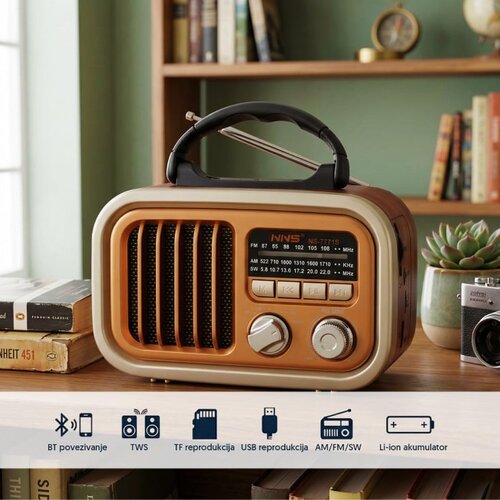  Prenosni retro Bluetooth radio 7771BT Slike