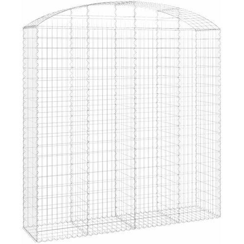  Gabionska ko&amp;scaron;ara s lukom 200x50x200/220 cm pocinčano željezo Slike