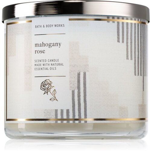 Bath & Body Works Mahogany Rose dišeča sveča 411 g Cene