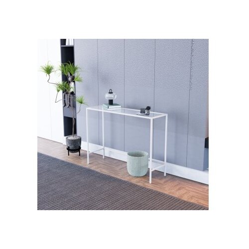 Hanah home sideboard komoda canvas white transparent Slike