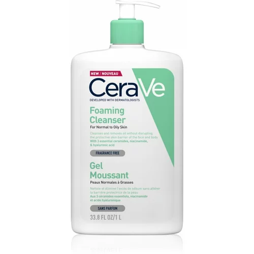 CeraVe Facial Cleansers čistilni penasti gel za normalno in mastno kožo 236 ml za ženske