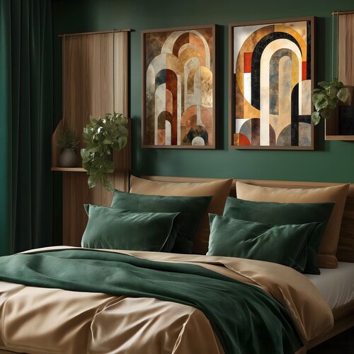 Wallity dekorativna slika HUM104, 50x70x3,5cm, 2 dela Cene