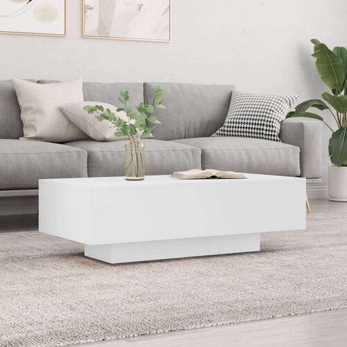 VidaXL Stolić za kavu bijeli 100 x 49 5 x 31 cm od konstruiranog drva Slike