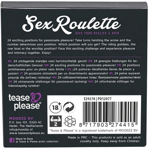 Tease &amp;amp; Please Igra Sex Roulette Kamasutra Slike