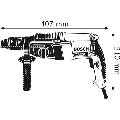 Bosch elektro-pneumatski čekić za bu&amp;scaron;enje sa sds plus prihvatom gbh 2-26 dfr 0611254768 Slike
