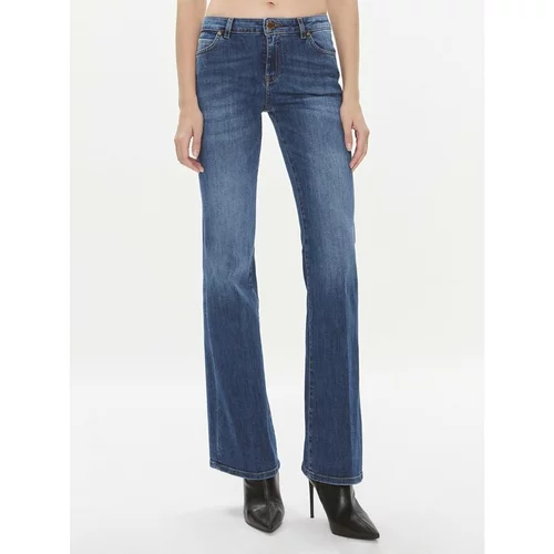 Pinko Jeans hlače Frida 100177 A0ZT Modra Flare Fit