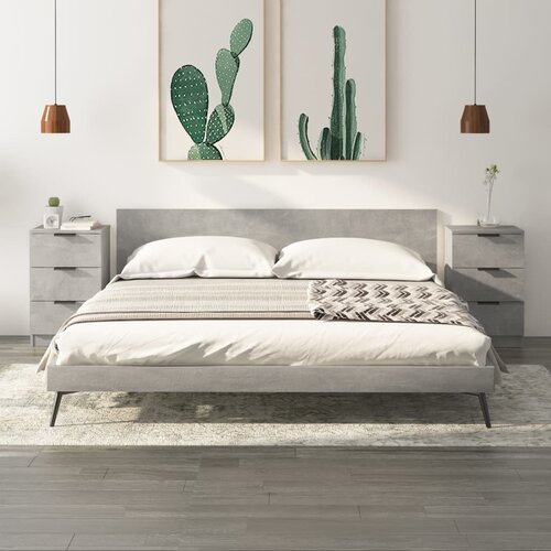 vidaXL noćni ormarići 2 kom siva boja betona 40x36x65 cm Cijene