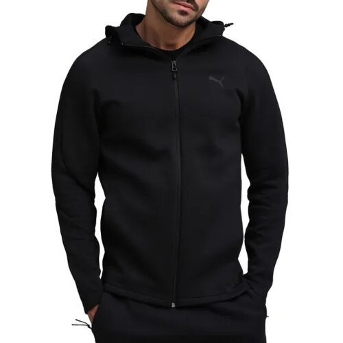 Puma Mu&amp;scaron;ki duks Evostripe core fz hoodie, Crni Slike