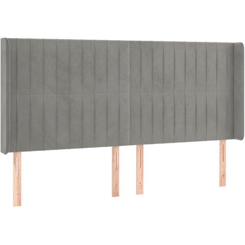  box spring s madracem LED svjetlosivi 200x200 cm bar&amp;scaron;un Slike
