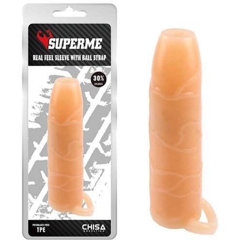 Real Feel silikonska navlaka za penis sa prstenom za testise CHISA00177 Cene