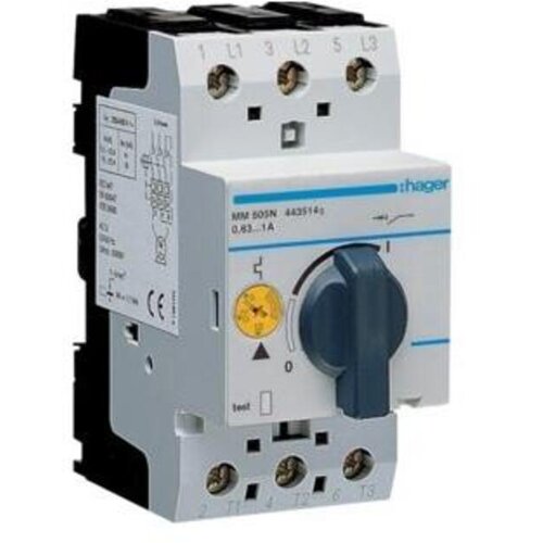 Haeger Hager motorno za&amp;scaron;čitno stikalo 0,63-1A MM505N, (21223709) Slike