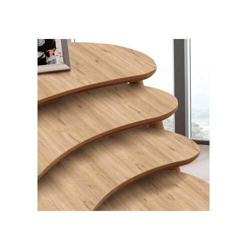 Hanah home Moon set klub stolova, 4 dijela, boja hrasta Slike