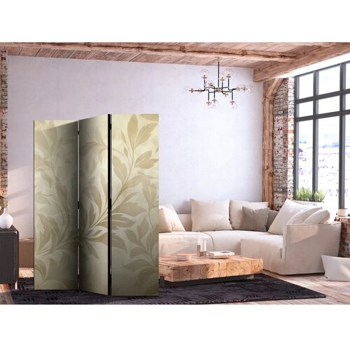 Paravan - Botanical Motif with Leaves and Vines in Sandy Colors. 135x172 Dvostrani Cene