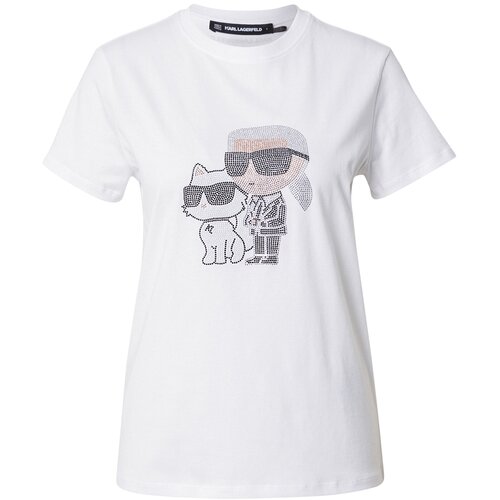 Karl Lagerfeld Majica 'Ikon' bež / črna / bela Cene