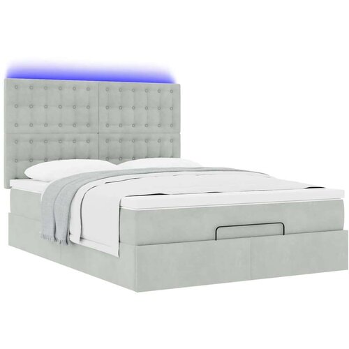  Otomanski krevet s madracima i LED 140x190 cm bar&amp;scaron;unasti Slike