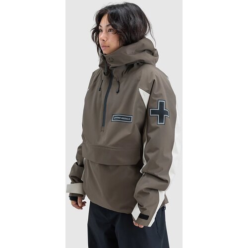 Beyond Medals Retro 2L Anorak dark brown Slike