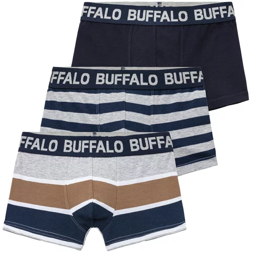 Buffalo Gaće bež / plava / siva