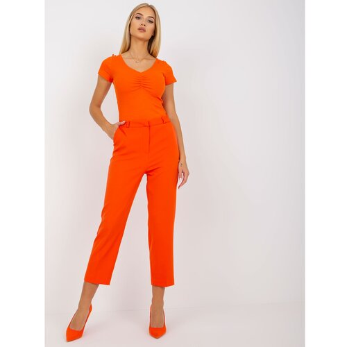 Fashion Hunters Orange elegant cigarillos RUE PARIS pants Slike