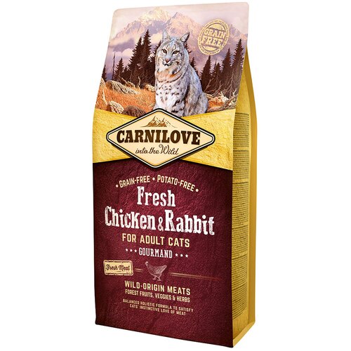 Carnilove Adult Cat svež pi&amp;scaron;čanec &amp;amp; zajec - 6 kg Slike