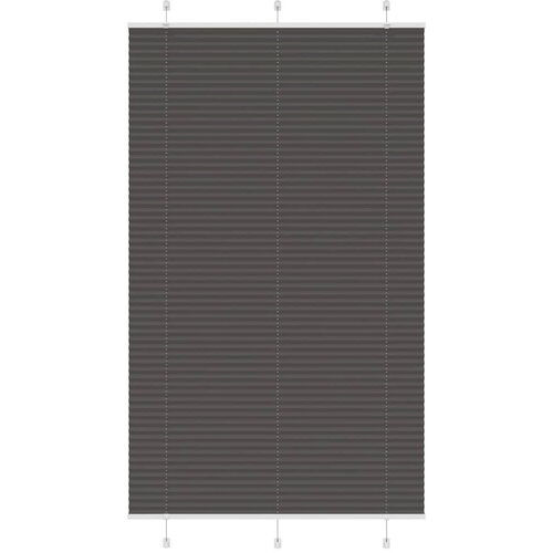 VidaXL Plisirana roleta crna 115x200 cm &amp;scaron;irina tkanine 114,4 cm Slike