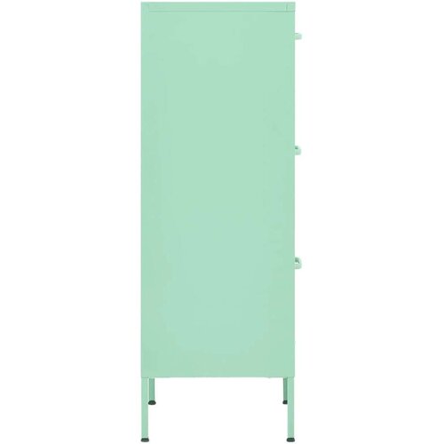 VidaXL Omara za shranjevanje mint zelena 42,5x35x101,5 cm jeklo Slike