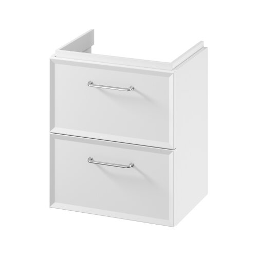 Cersanit S1021-005 - Viseći kupatilski ormarić ispod umivaonika MILLE SLIM 50x35 cm, beo Slike