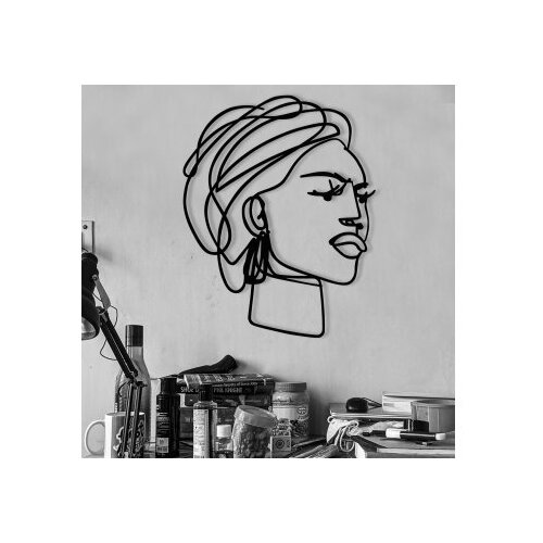Wallity zidna dekoracija Afro, 52,5x66cm, Crna Cene
