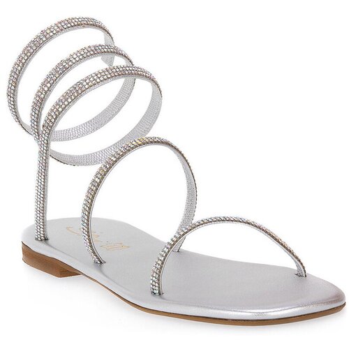 S.piero Sandali & Odprti čevlji SILVER SOFT SQUARED Siva Cene