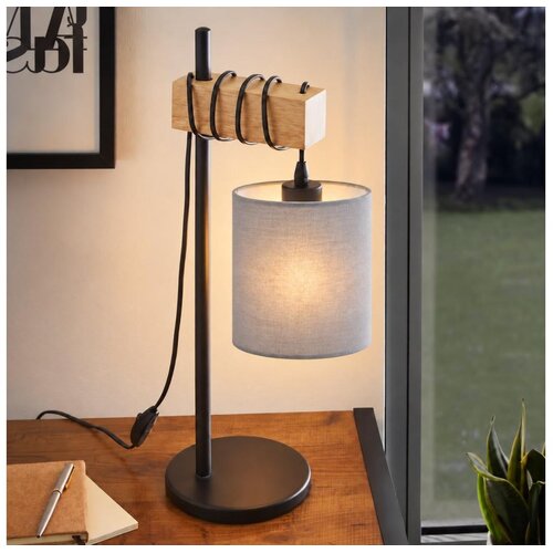 Brilagi Stona lampa NUBILA 1xE27/40W/230V braon/crna/svetlo siva Cene
