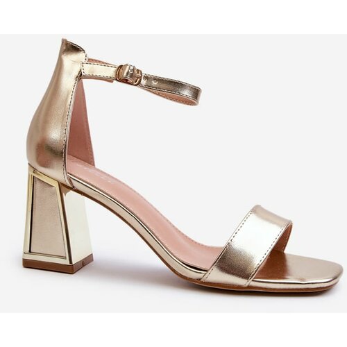Kesi Pholia high-heeled gold sandals Slike