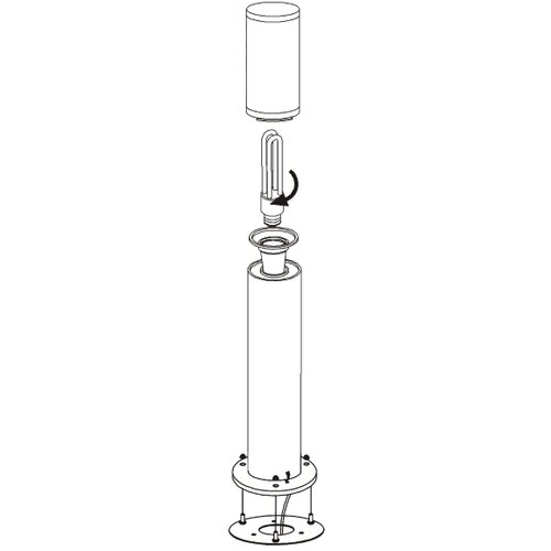 Eglo helsinkispoljna podna lampa/1, e27, v-1100, inox Slike