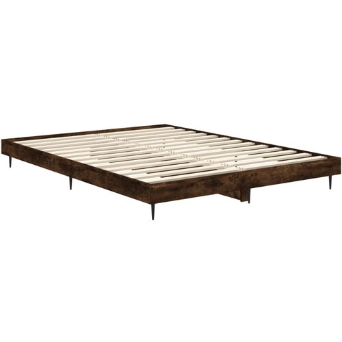  Okvir za krevet boja hrasta 135x190 cm konstruirano drvo Slike