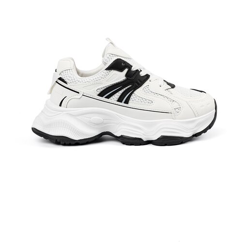 Shelvt Sneakers with a thick sole white Cene