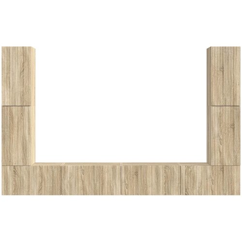  Set TV komoda 8 pcs Sonoma hrast Konstruirano drvo Slike