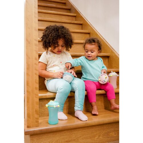 Melii Abacus Straw Sippy Cup skodelica s slamico Pink 340 ml Slike
