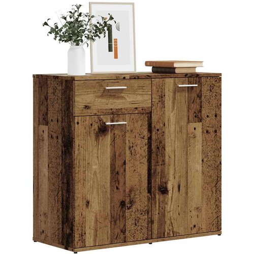 VidaXL Komoda boja staro drvo 80 x 36 x 75 cm od konstruiranog drva Slike