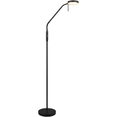  Črna LED stoječa svetilka (višina 160 cm) Moreno – Cene