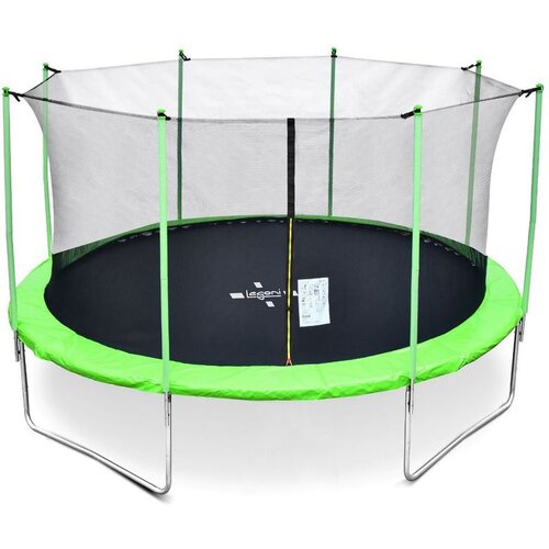 LEGONI trampolin fun sa zaštitnom mrežom i ljestvama 366 cm zeleni Cene