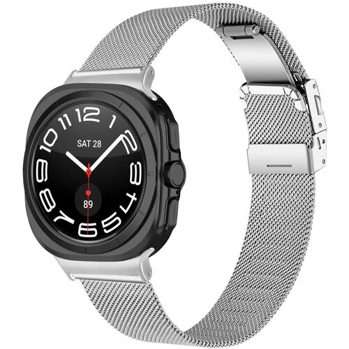 INF kompatibilno z samsung Watch8 milanese jeklenim pa&scaron;čkom z zaponko silver, (5000085919) Cene