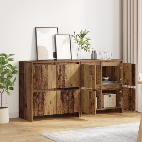  Komode 2 pcs Staro drvo 70 x 41 x 75 cm Konstruirano drvo Slike
