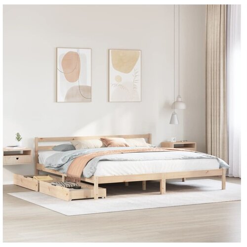vidaXL Okvir kreveta bez madraca 180 x 200 cm od masivne borovine Cijene