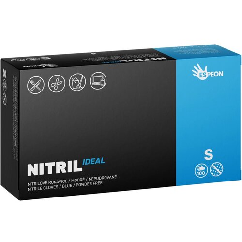 Espeon Nitril Ideal3 Blue rokavice iz nitrila brez pudra velikost S 100 kos Cene