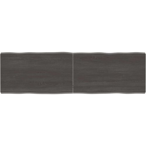Stolna Mizna plo&amp;scaron;ča temno siva 140x40x4 cm obdelana trdna hrastovina, (20979507) Slike