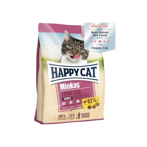 Happy Dog Happy Cat hrana za mačke Minkas Sterilised 500g Cene