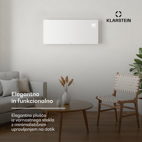 Klarstein Bornholm konvektor | 3000 W | 30 m&amp;sup2; | Zmogljiv in eleganten | 105 cm x 51 cm Slike
