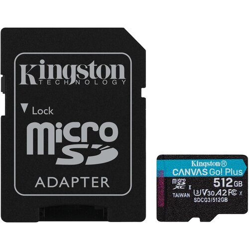 Kingston Memorijska kartica SD MICRO 512GB UHS-I + 1ad Canvas GO Plus Cijene